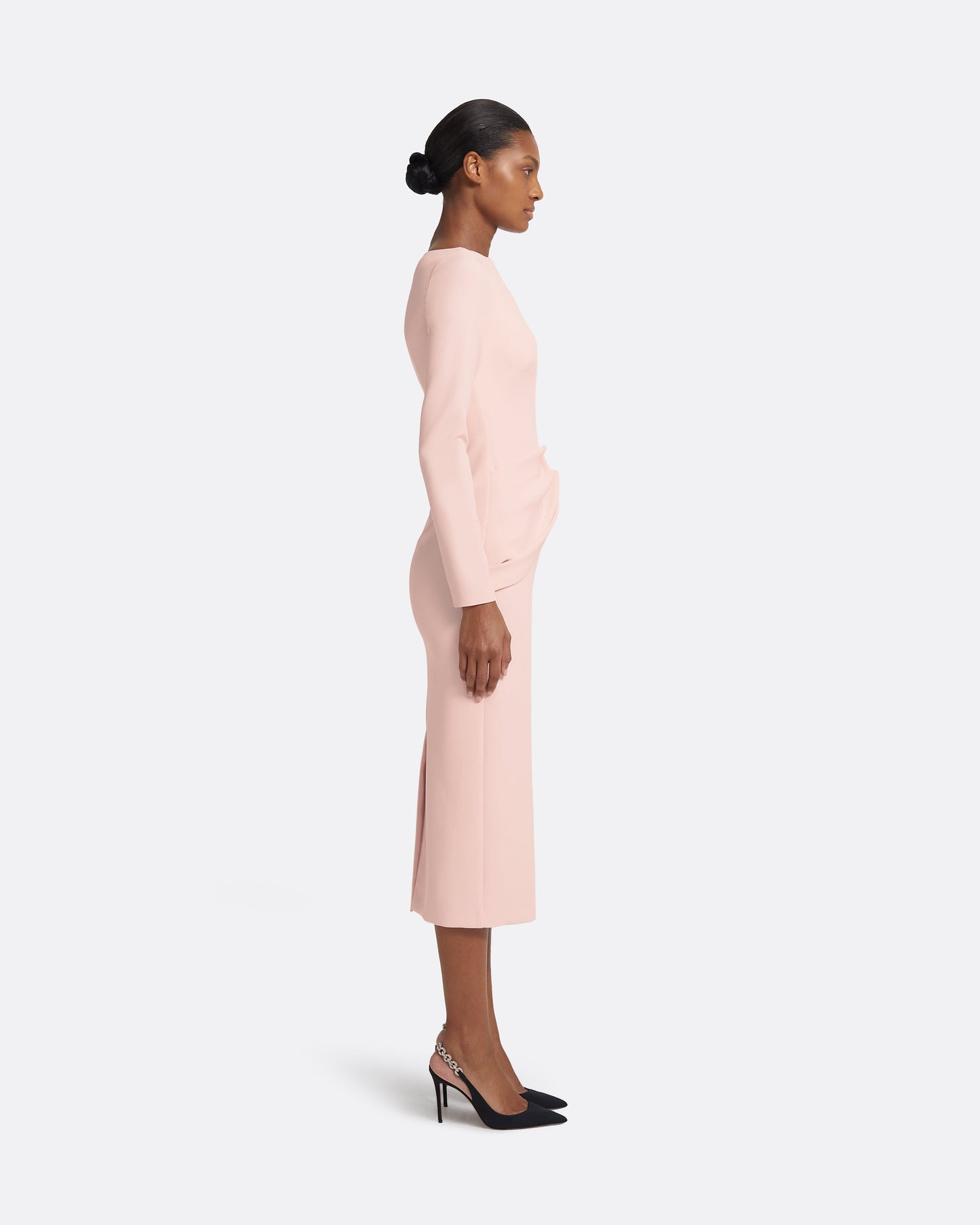 Emmiy Pale Pink Midi Dress