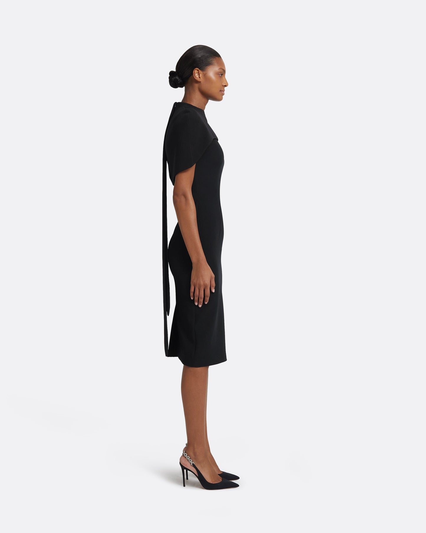 Kalika Black Midi Dress