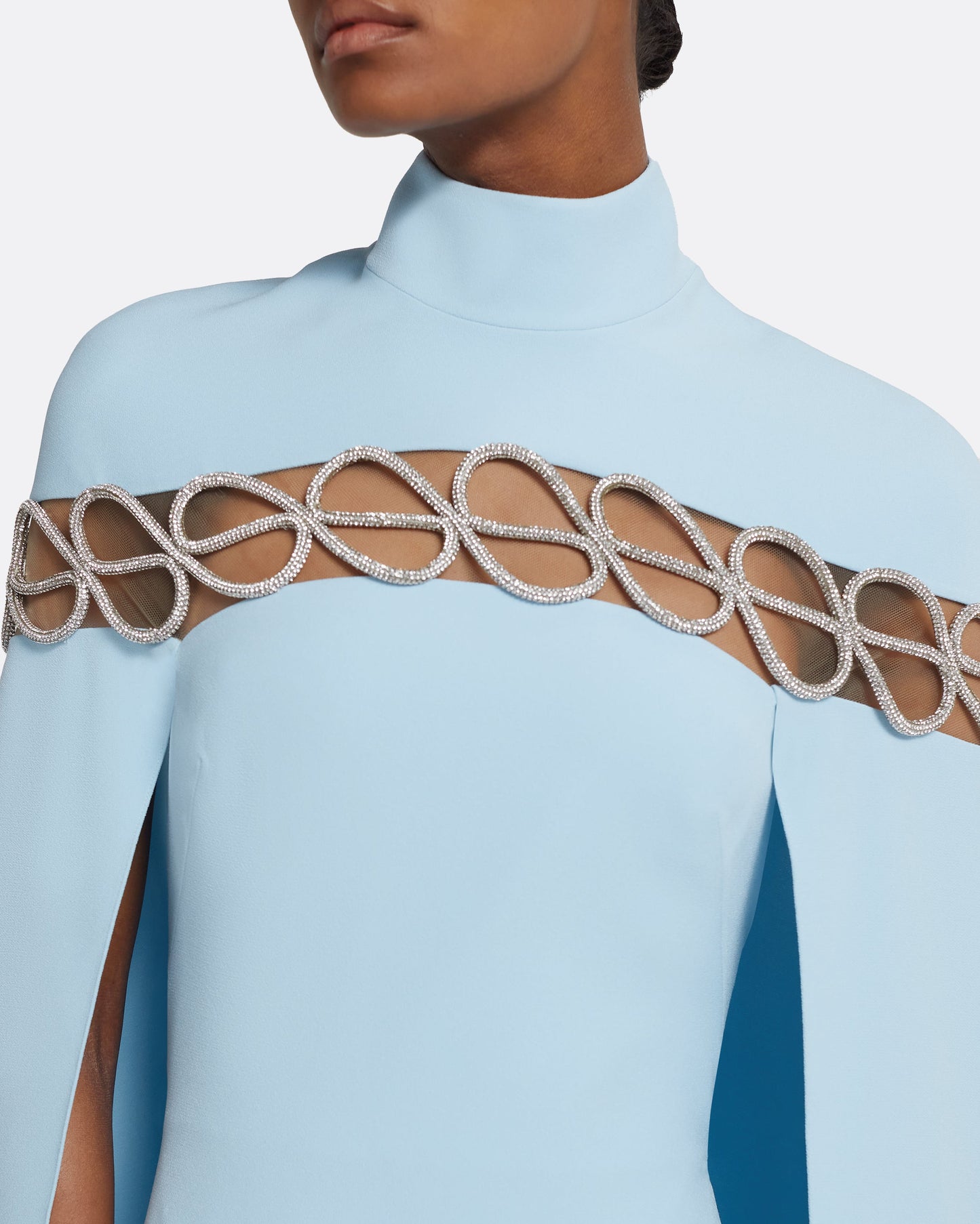 Coran Long Dress in Pale Blue