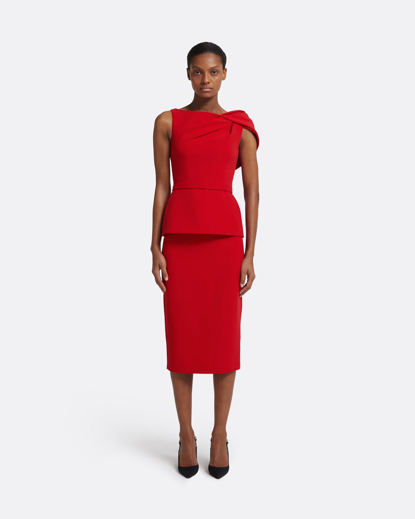 Emel Tops in Cherry Red