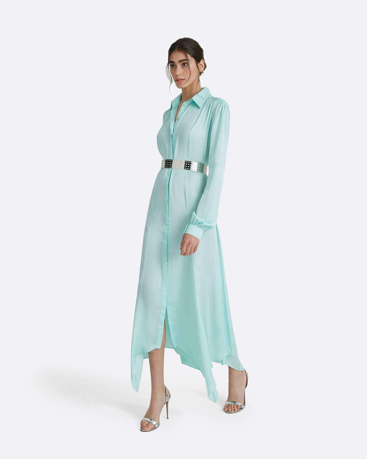 Clio Silver Metal Belt