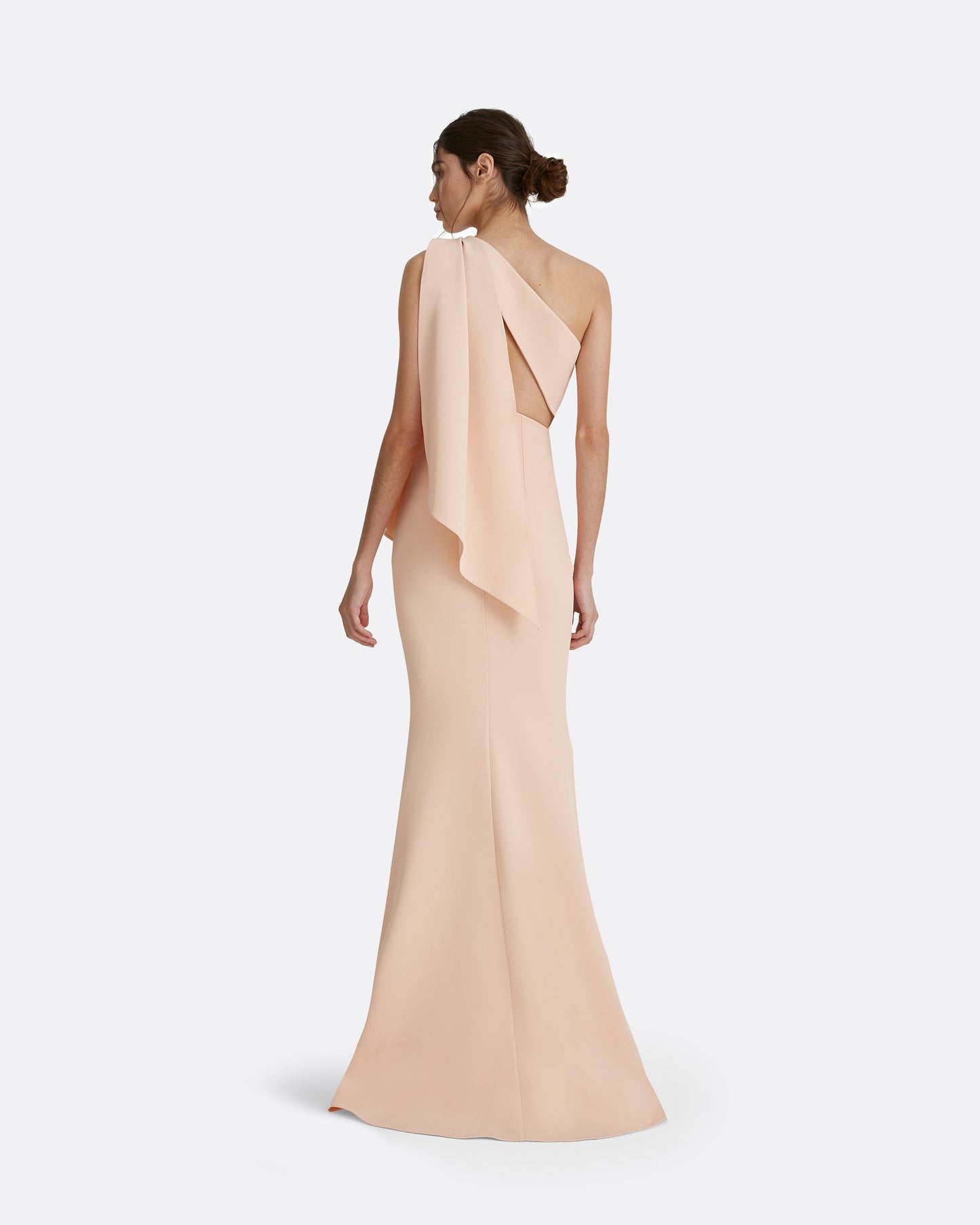 Elvie Peach Long Dress