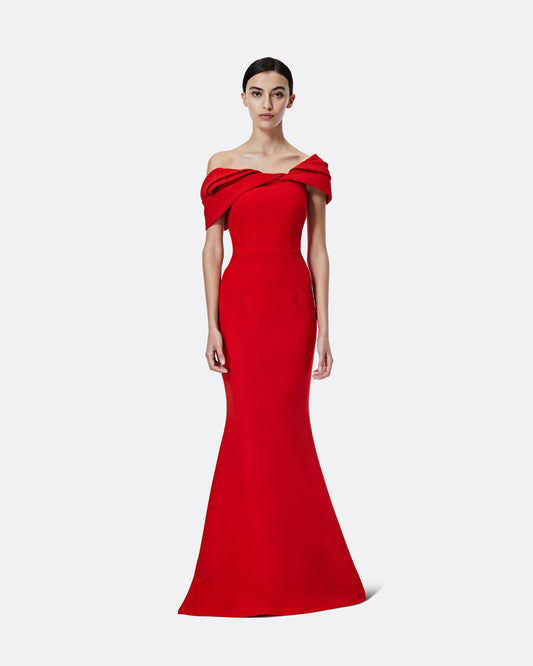 Rossa Dazzling Red Long Dress