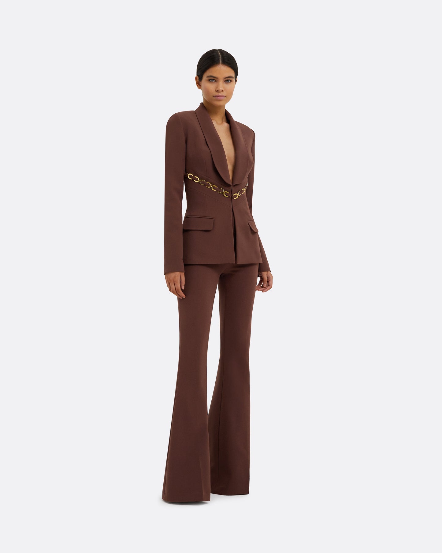 Halluana Pecan Brown Trousers