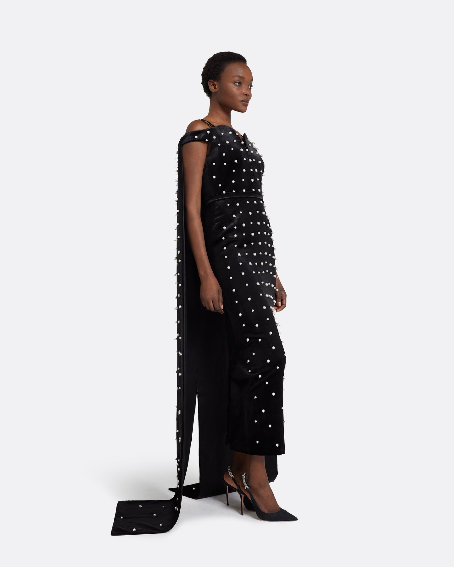 Ameliae Black Midi Dress