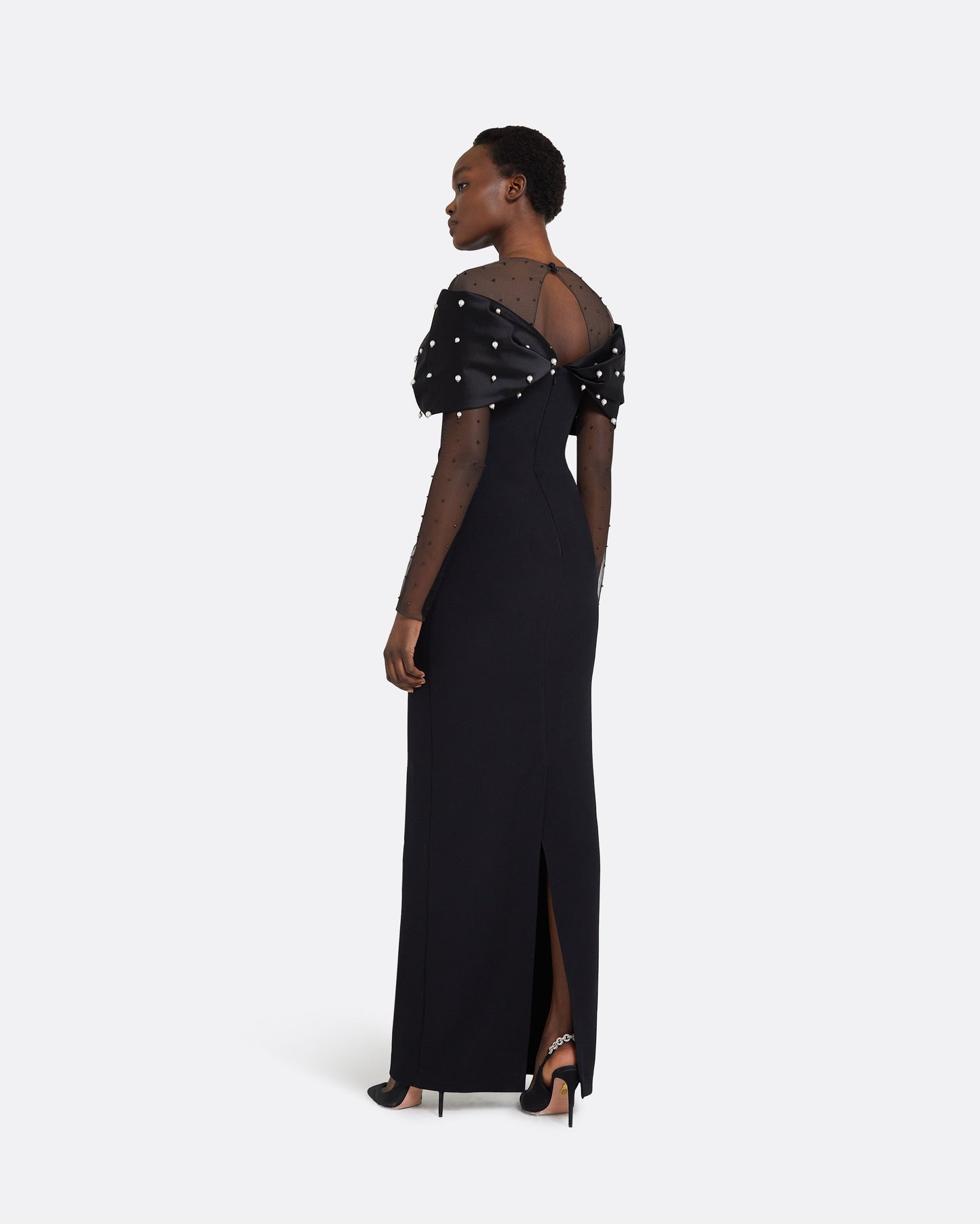 Ami Black Long Dress