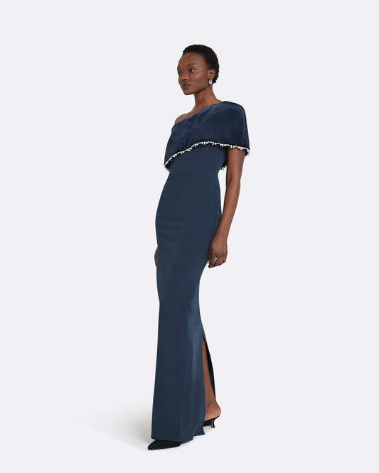 Alison Ink Blue Long Dress
