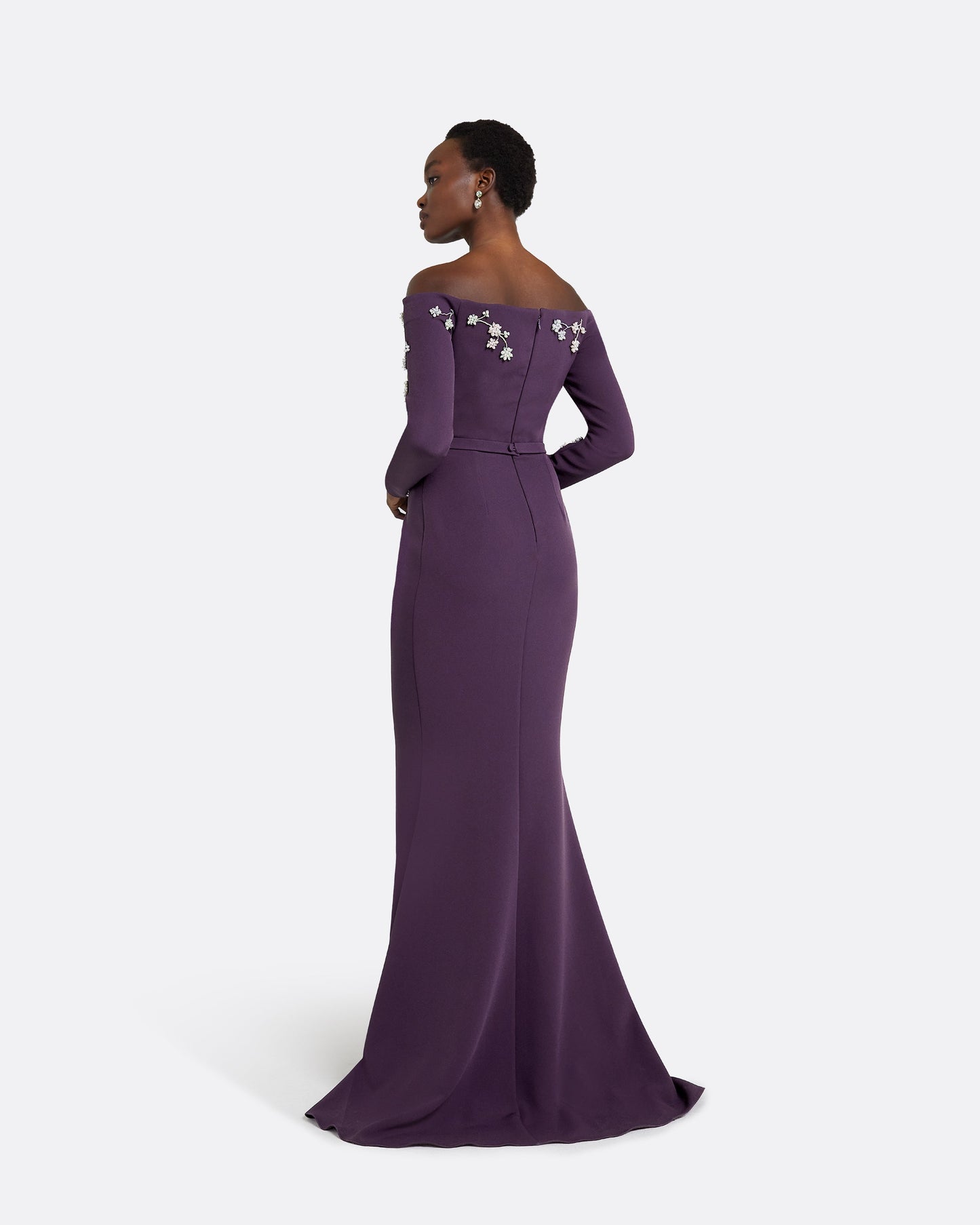 Sonya Blackberry Long Dress