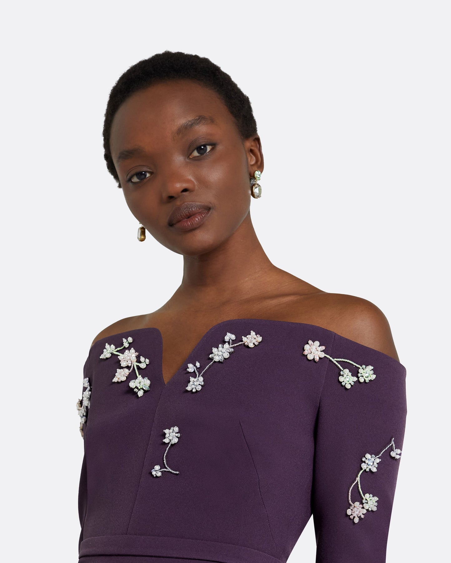 Sonya Blackberry Long Dress