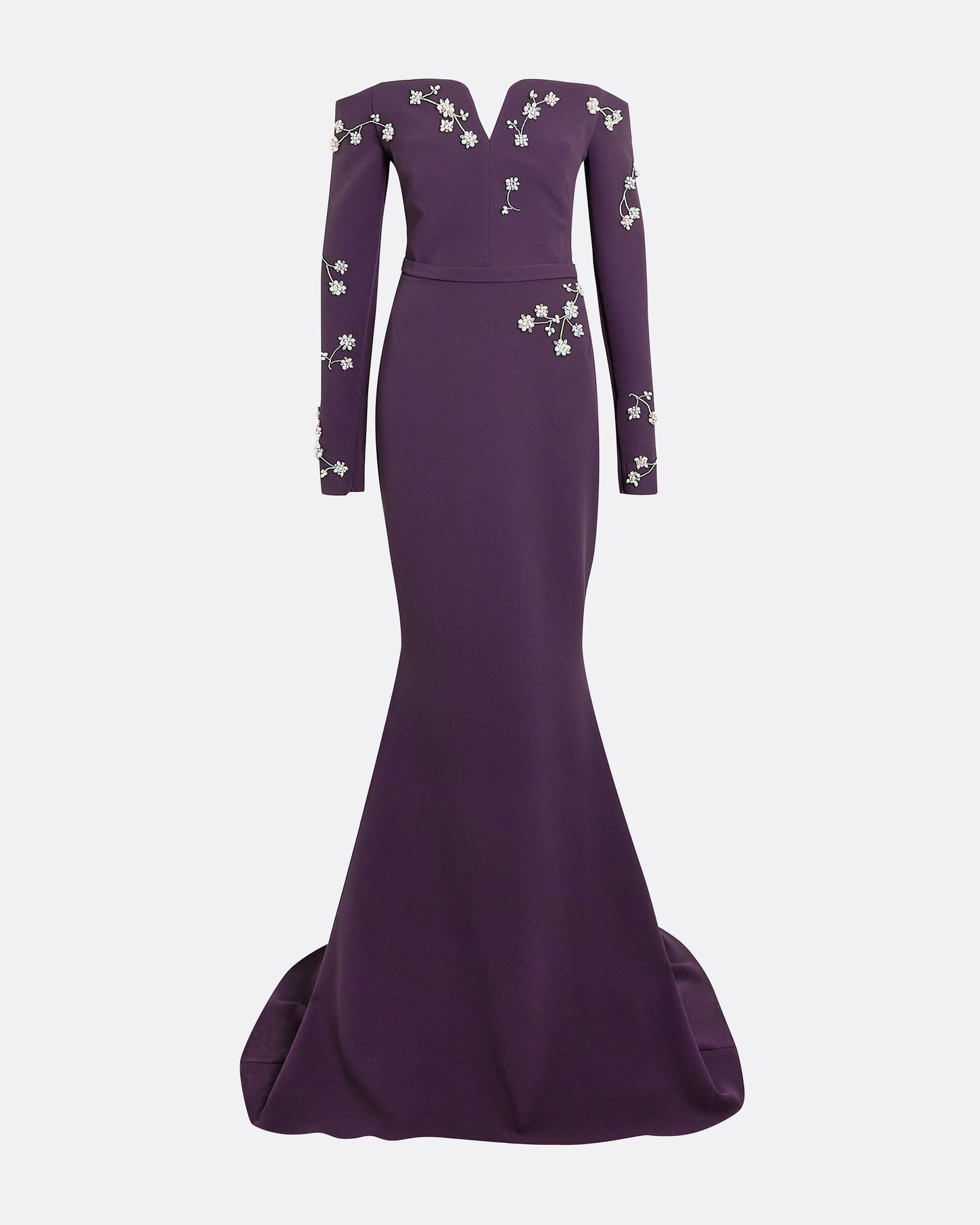 Sonya Blackberry Long Dress