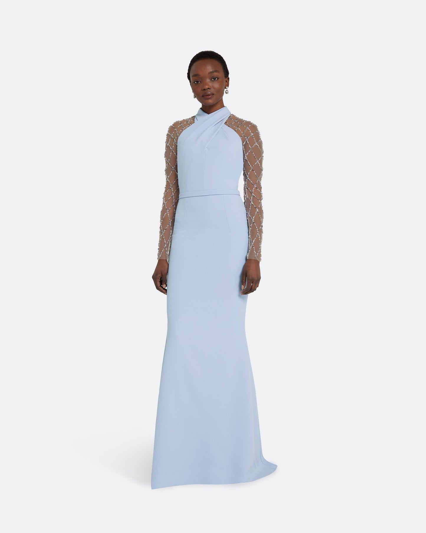 Clarence Soft Sky Long Dress