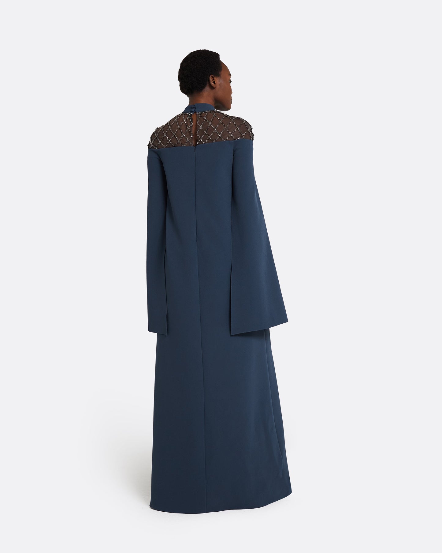 Clemantis Ink Blue Long Dress