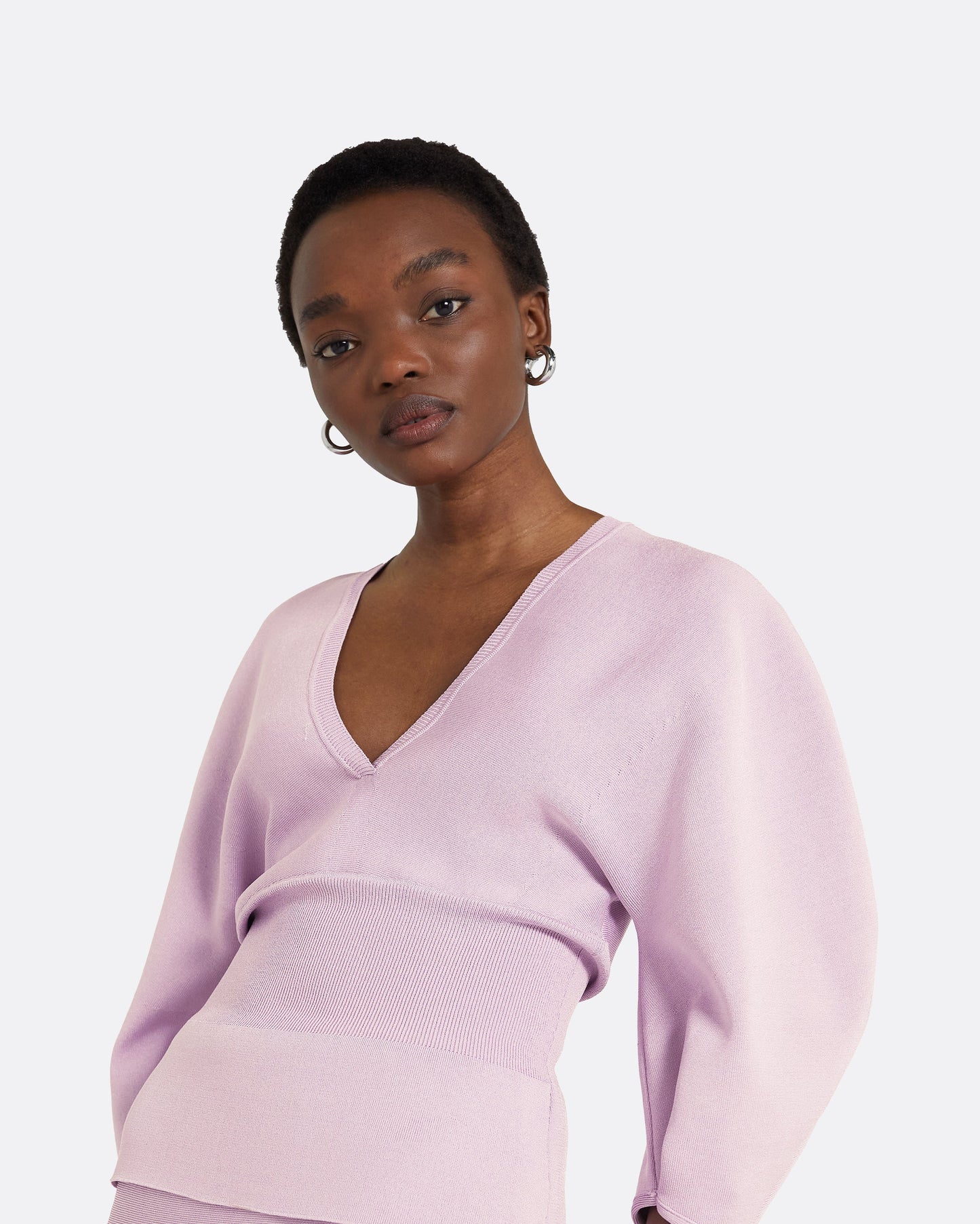 Kamali Lilac Snow Knit Top