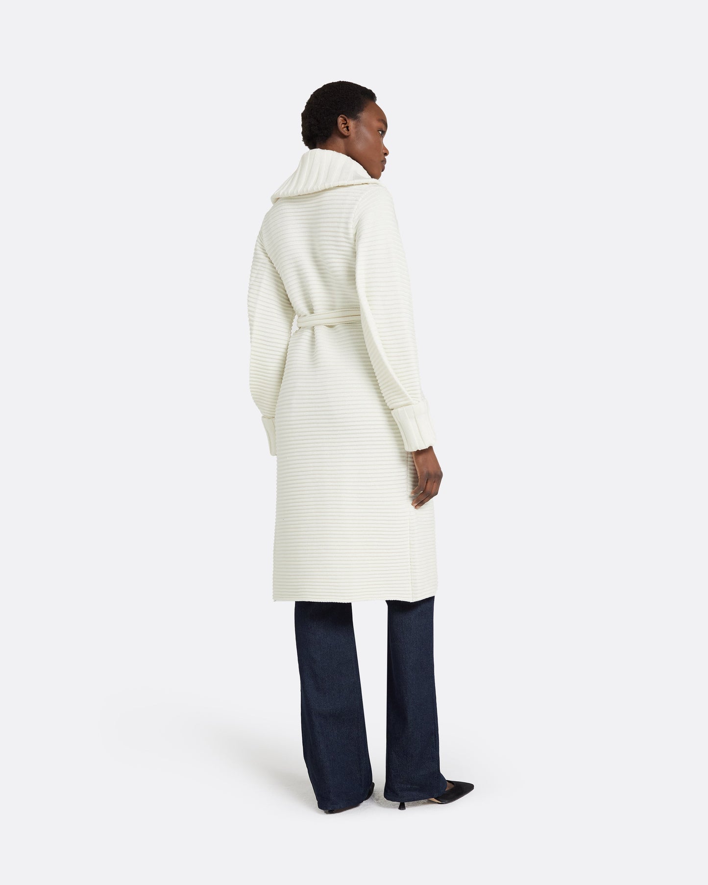 Kez Ivory Knit Coat