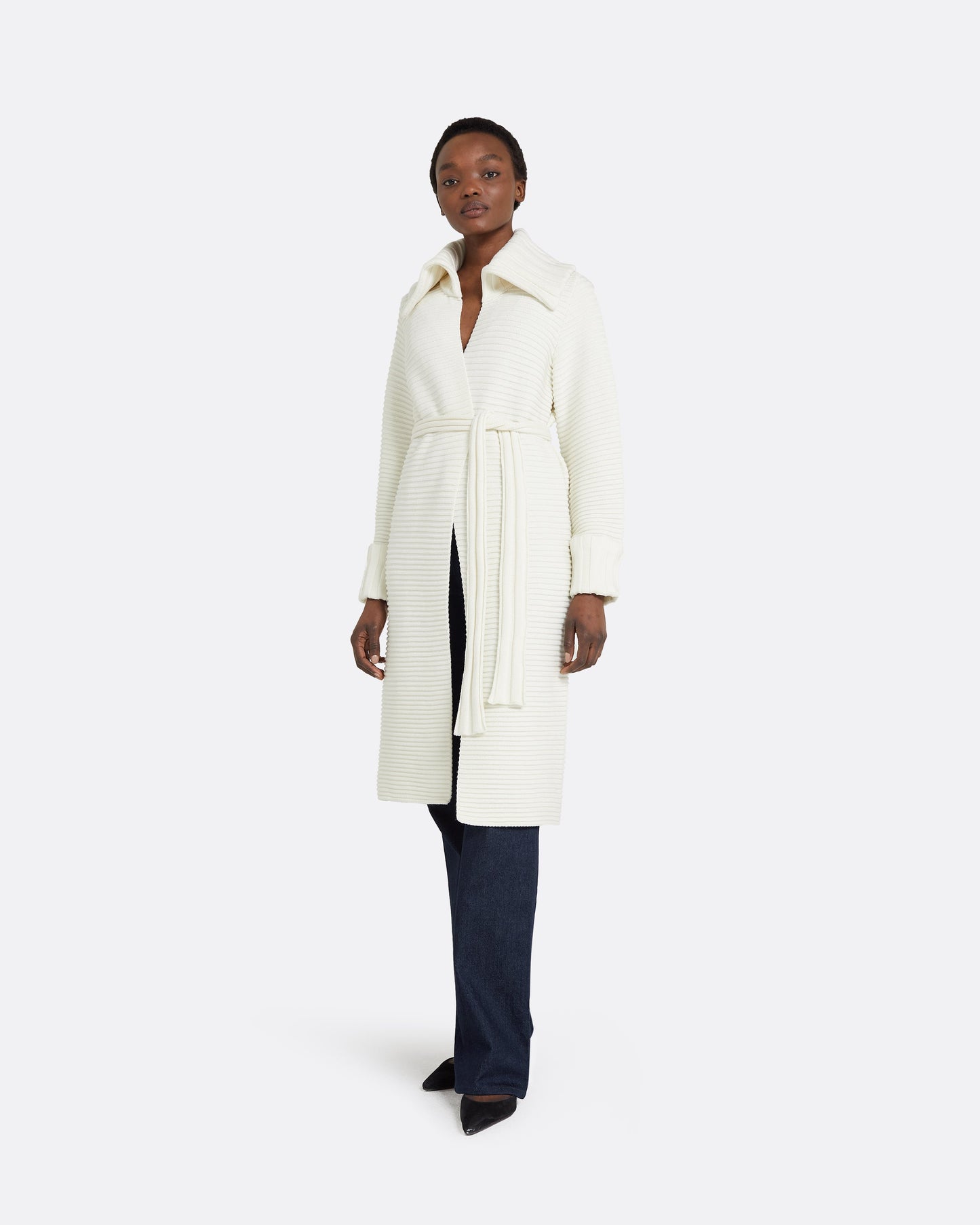 Kez Ivory Knit Coat