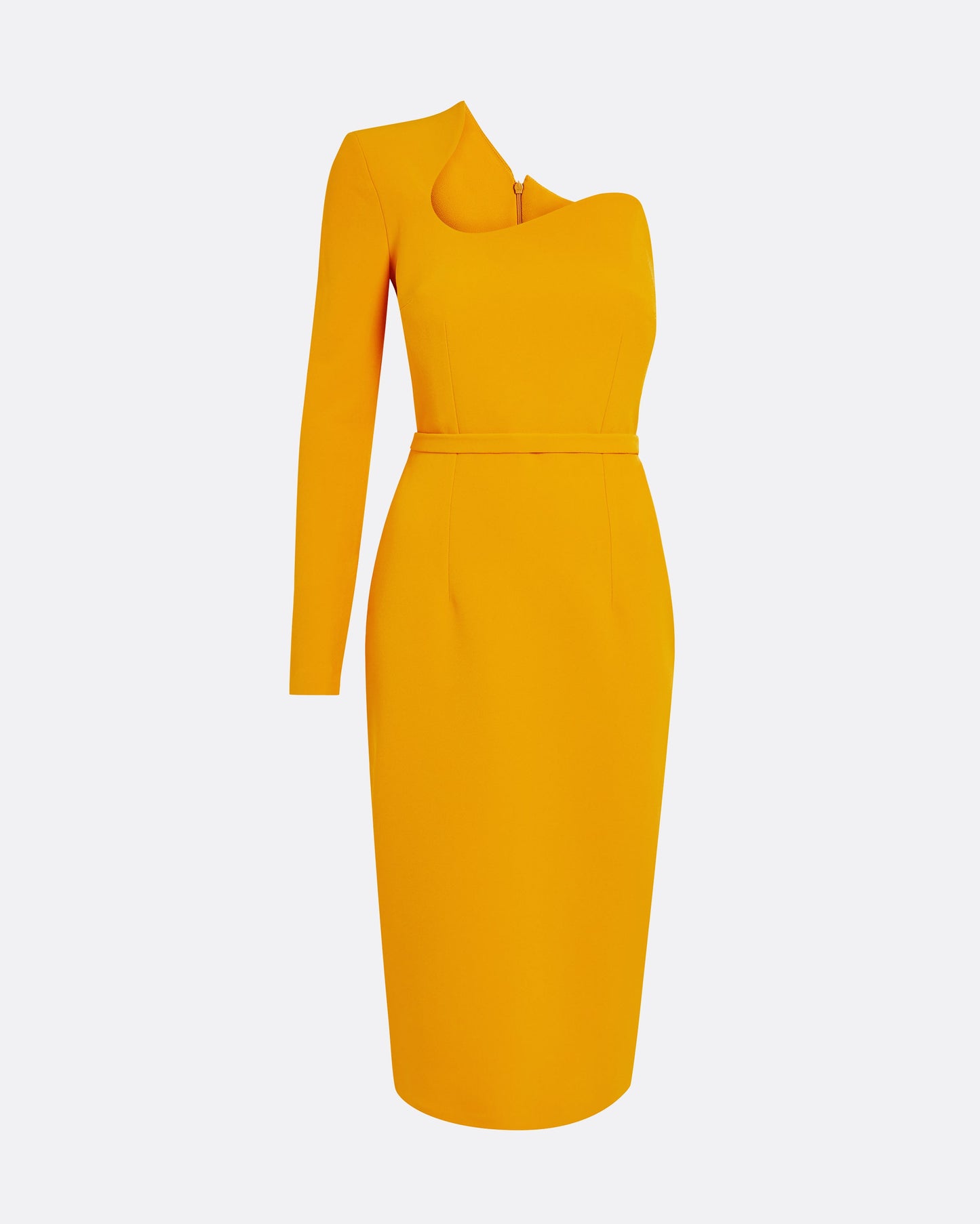 Qwenda Ochre Midi Dress