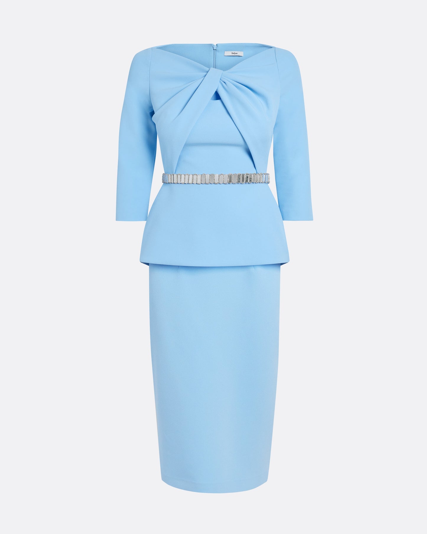 Rildanna Vista Midi Dress With Embroidered Belt