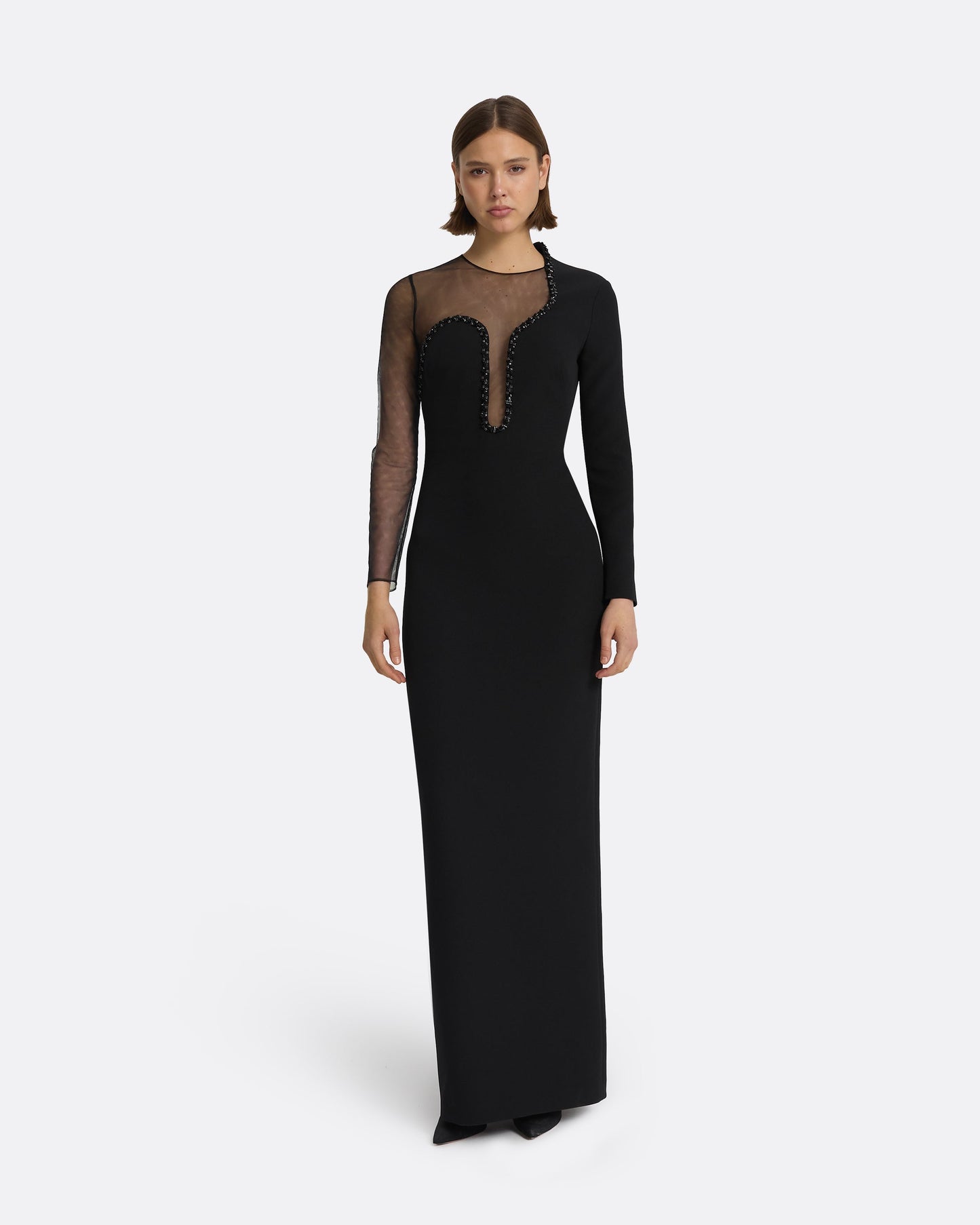 Domina Black Long Dress