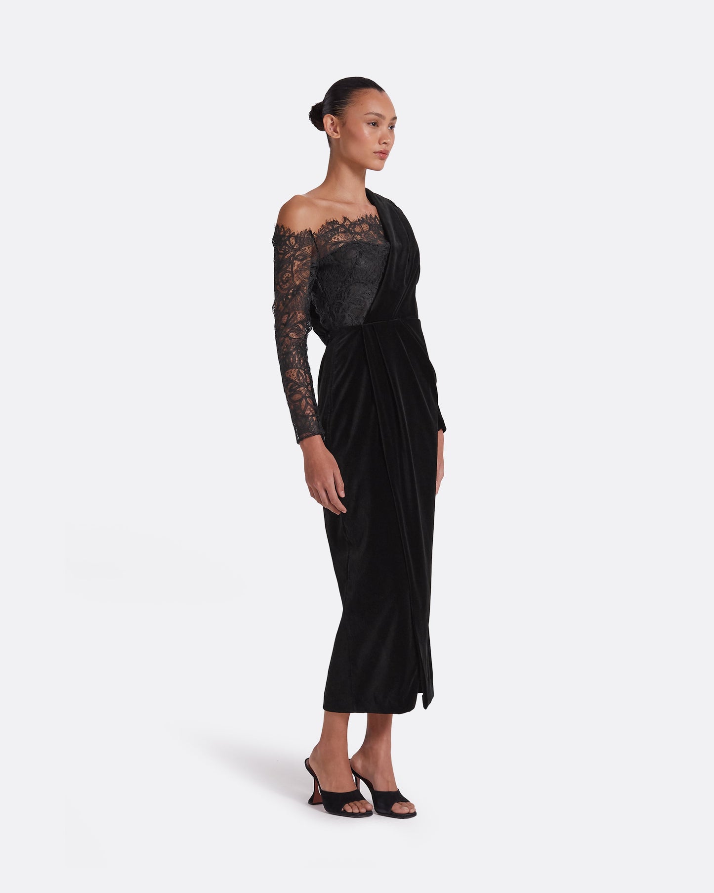 Ruth Black Midi Dress