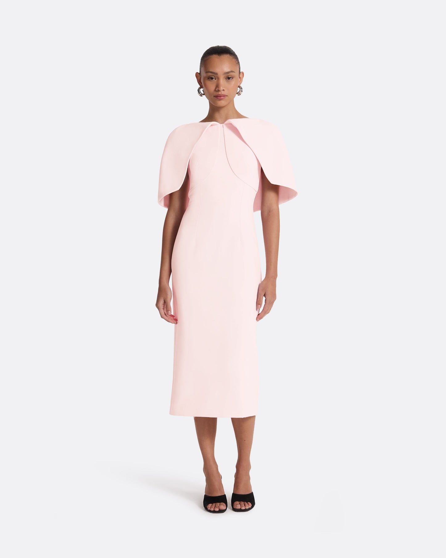 Barb Peony Blush Midi Dress