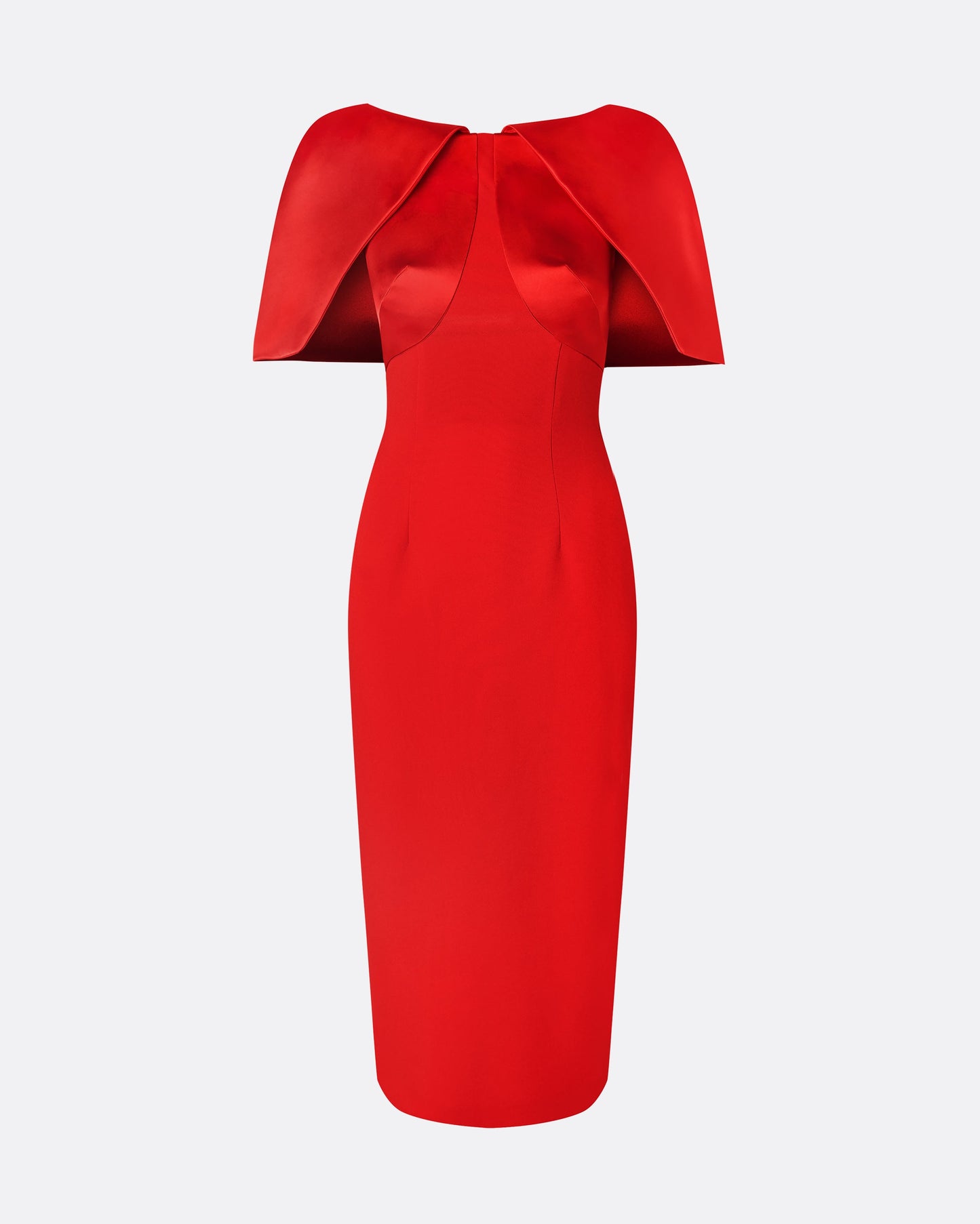 Barb Scarlet Red Midi Dress