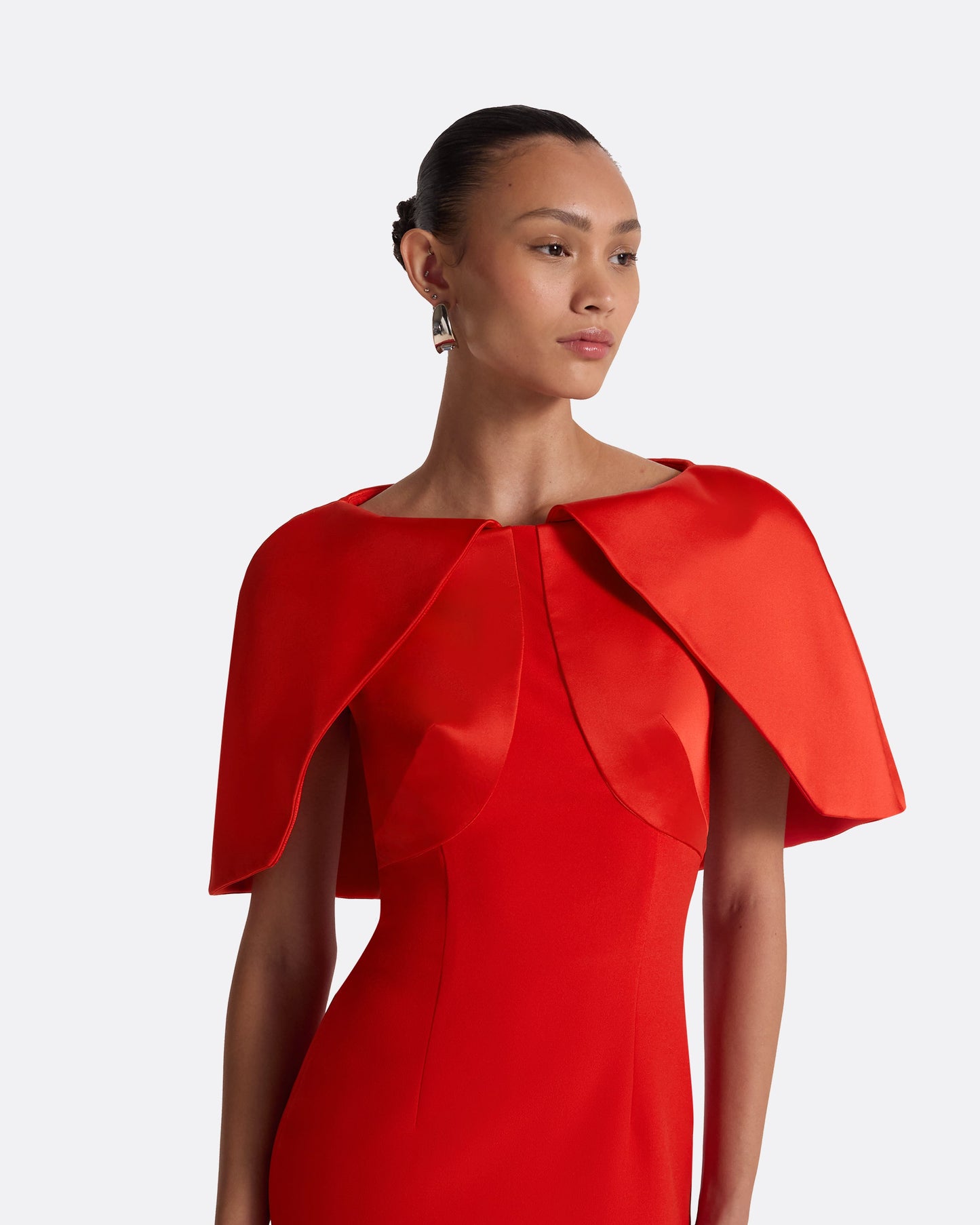 Barb Scarlet Red Midi Dress
