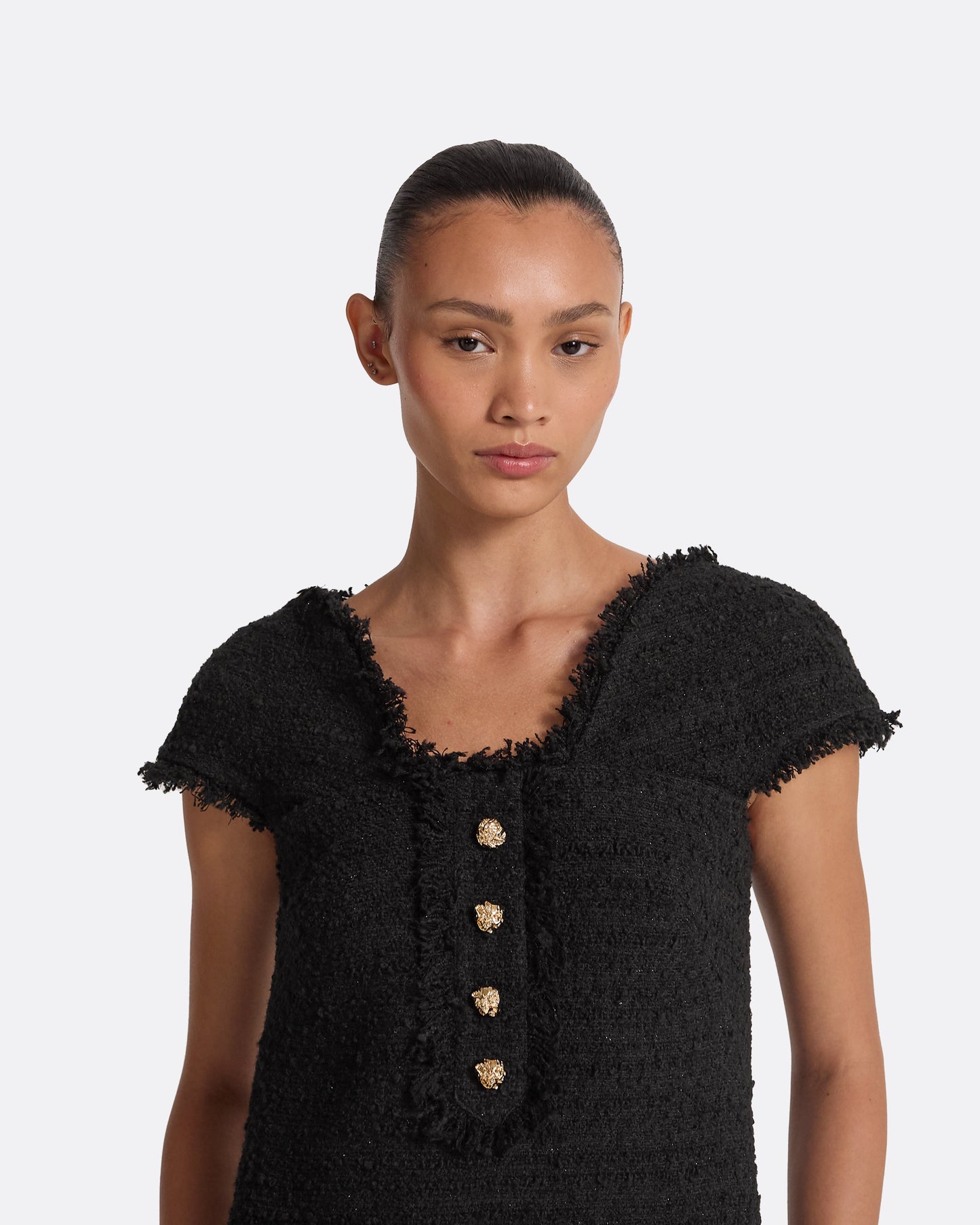 Marian Black Short Dress