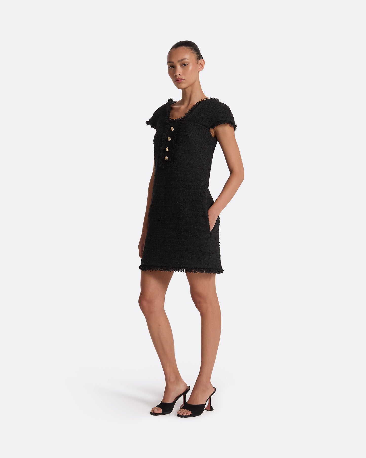 Marian Black Short Dress