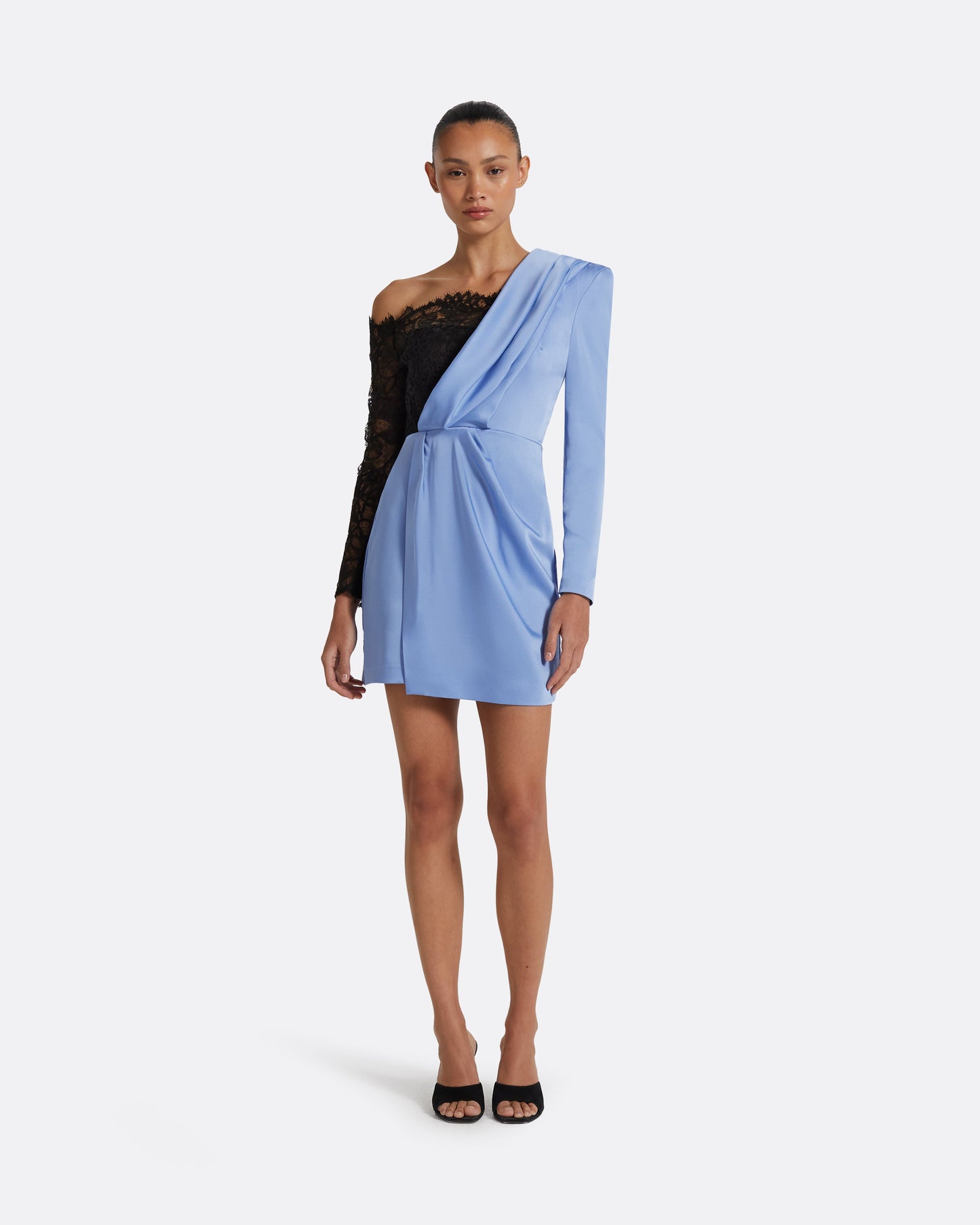 Suzie Carolina Blue & Black Short Dress