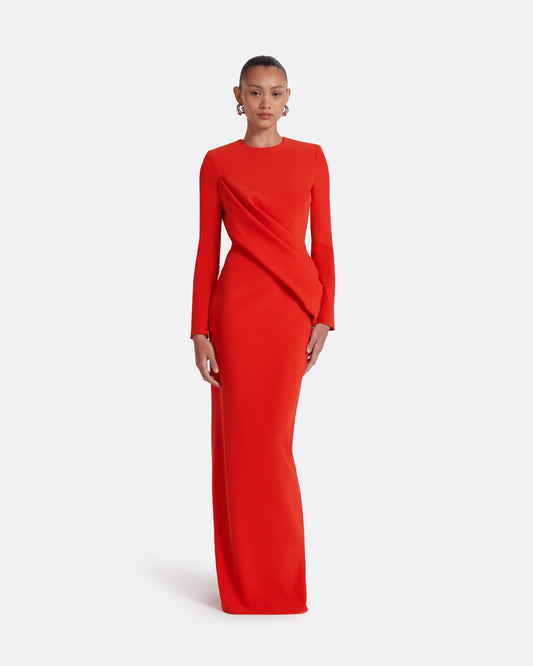Louna Scarlet Red Long Dress
