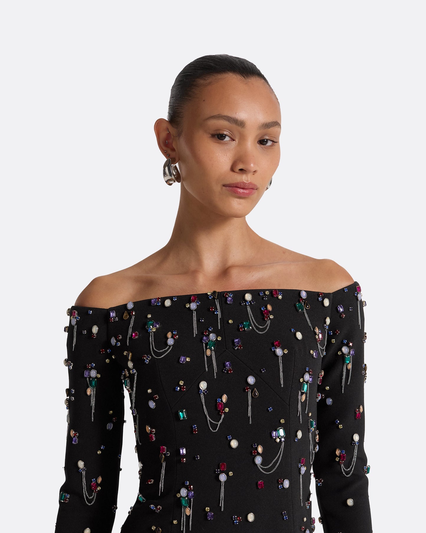 Gioia Black Long Dress