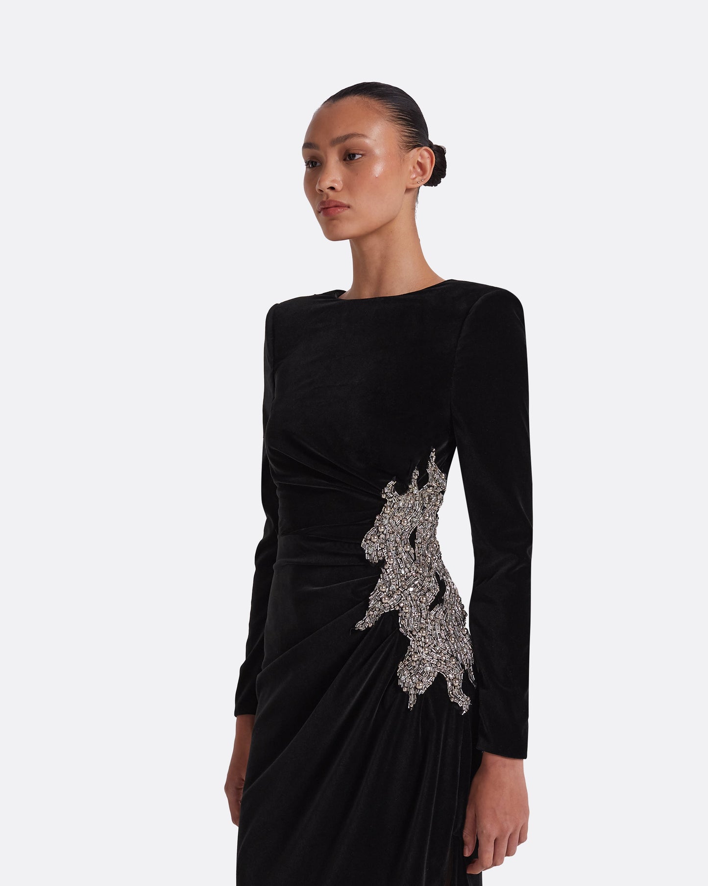 Nonna Black Long Dress