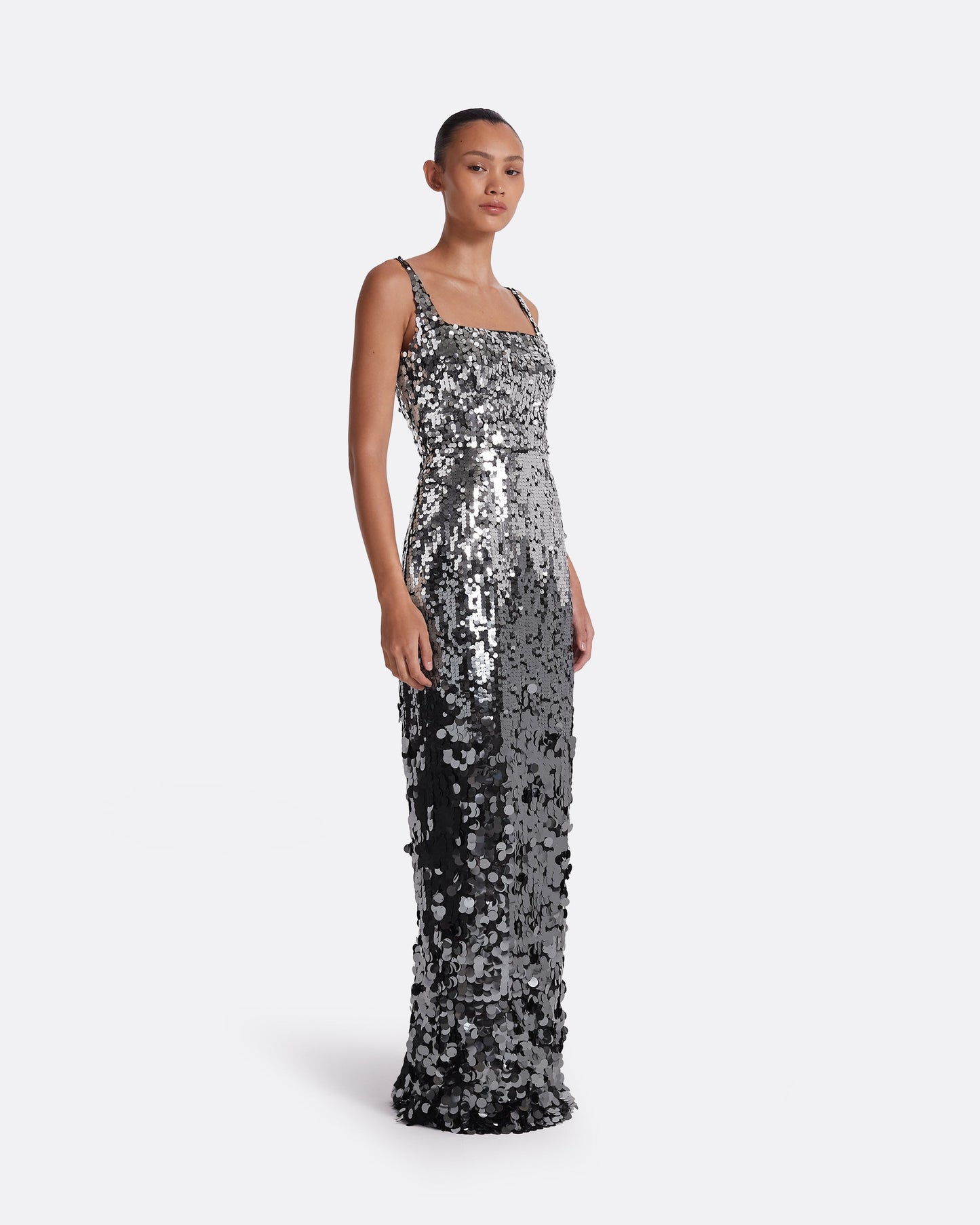 Kristena Gunmetal Long Dress