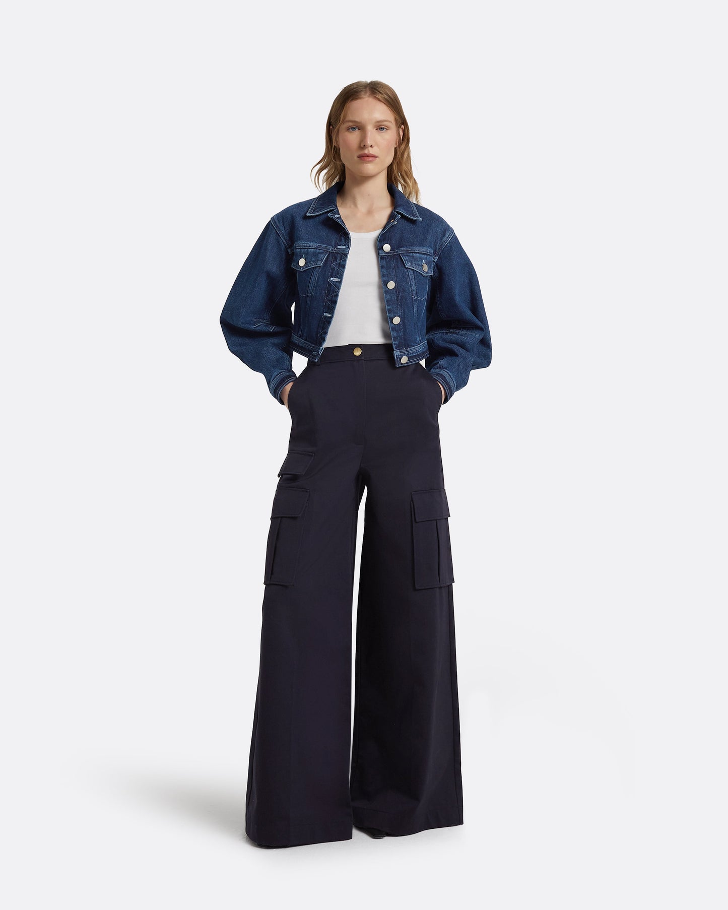 Paola Midnight Navy Trousers