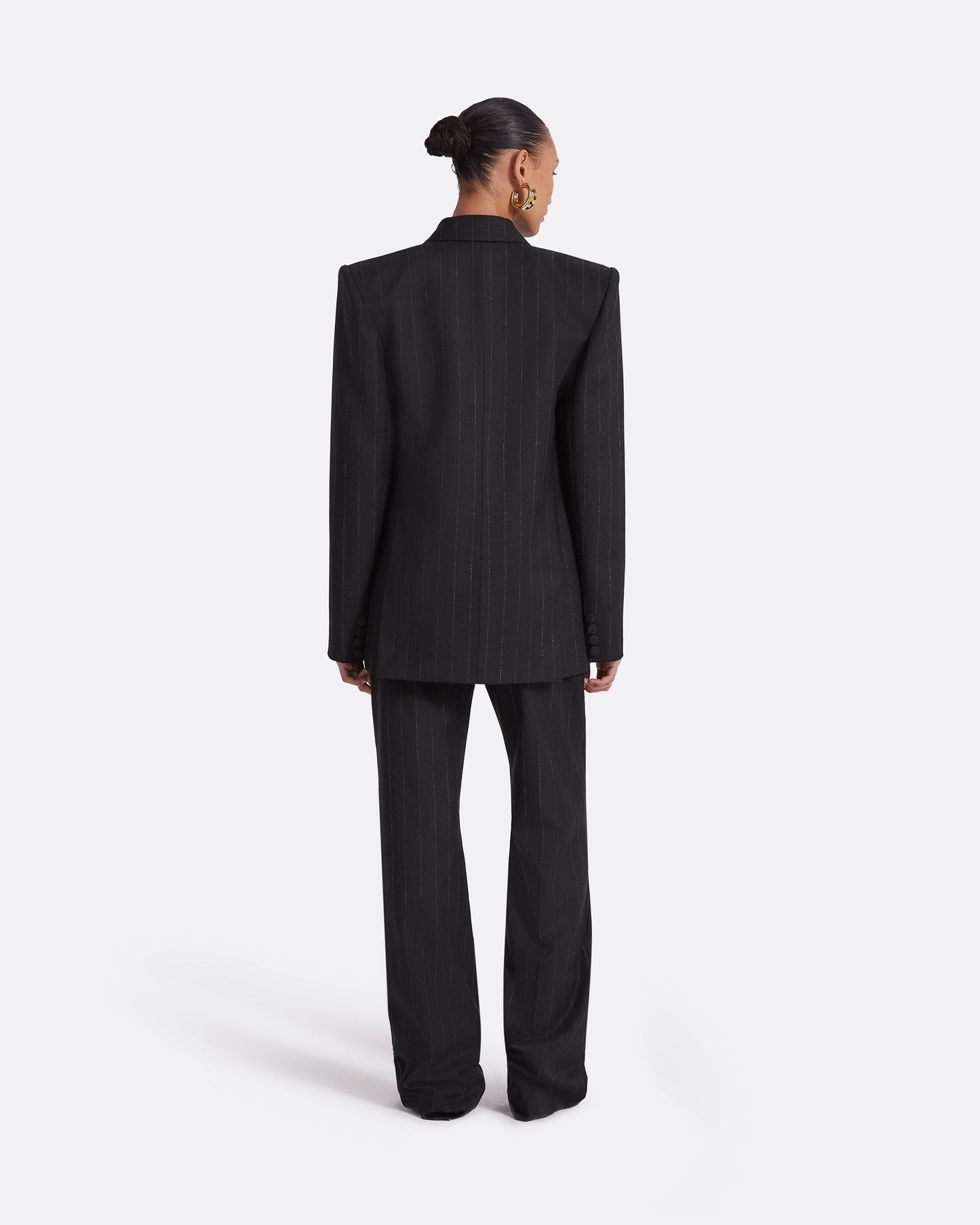 Ellan Black Pinstripe Jacket