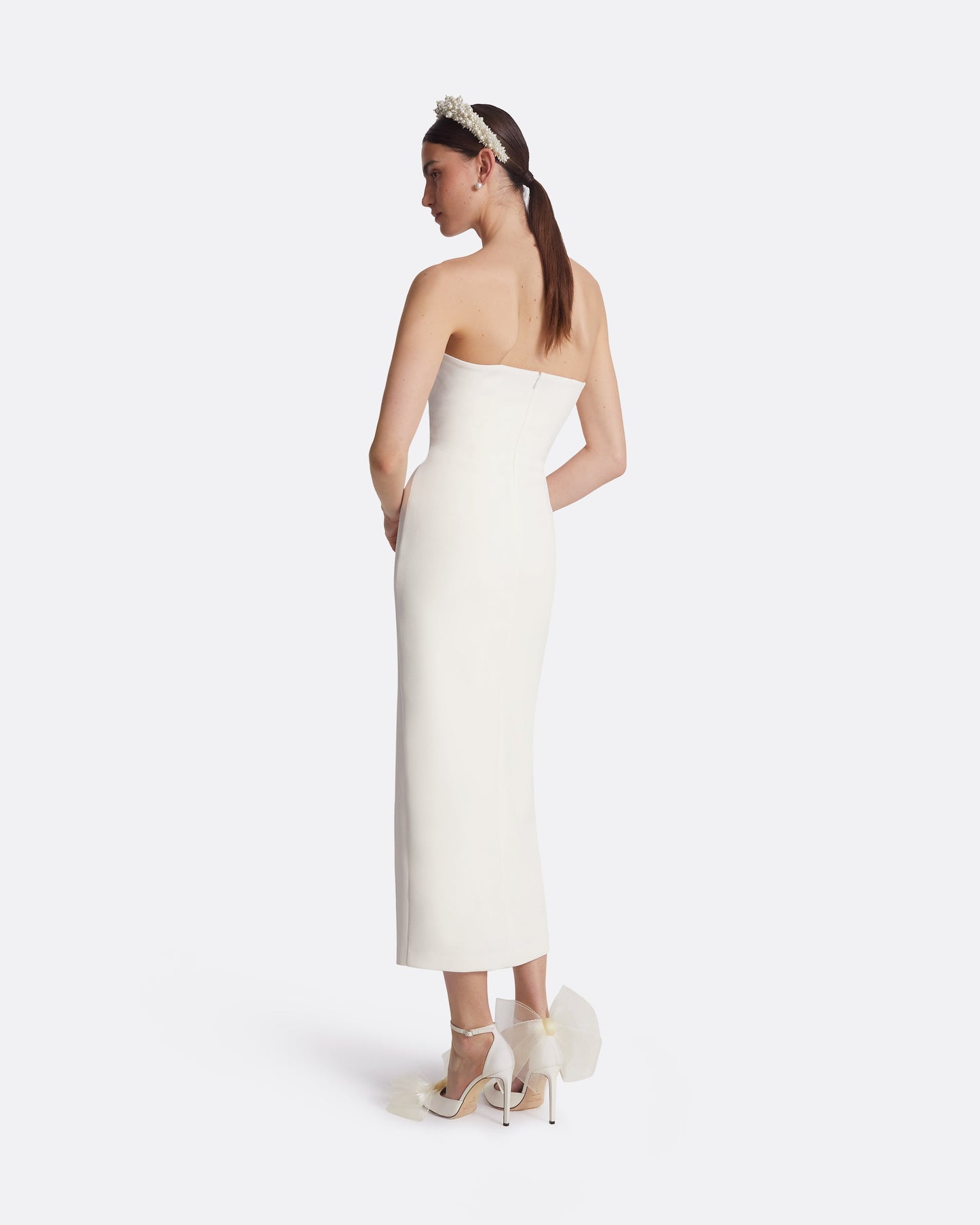 Peggie Ivory Midi Dress
