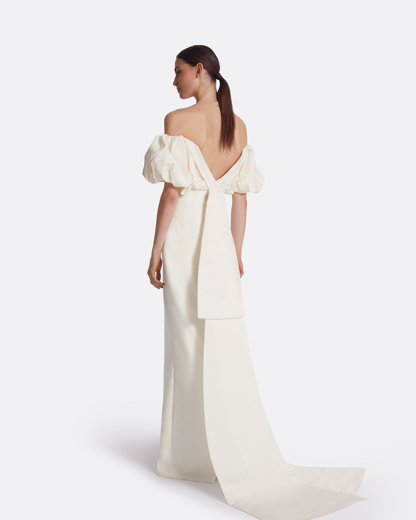 Milia Ivory Long Dress