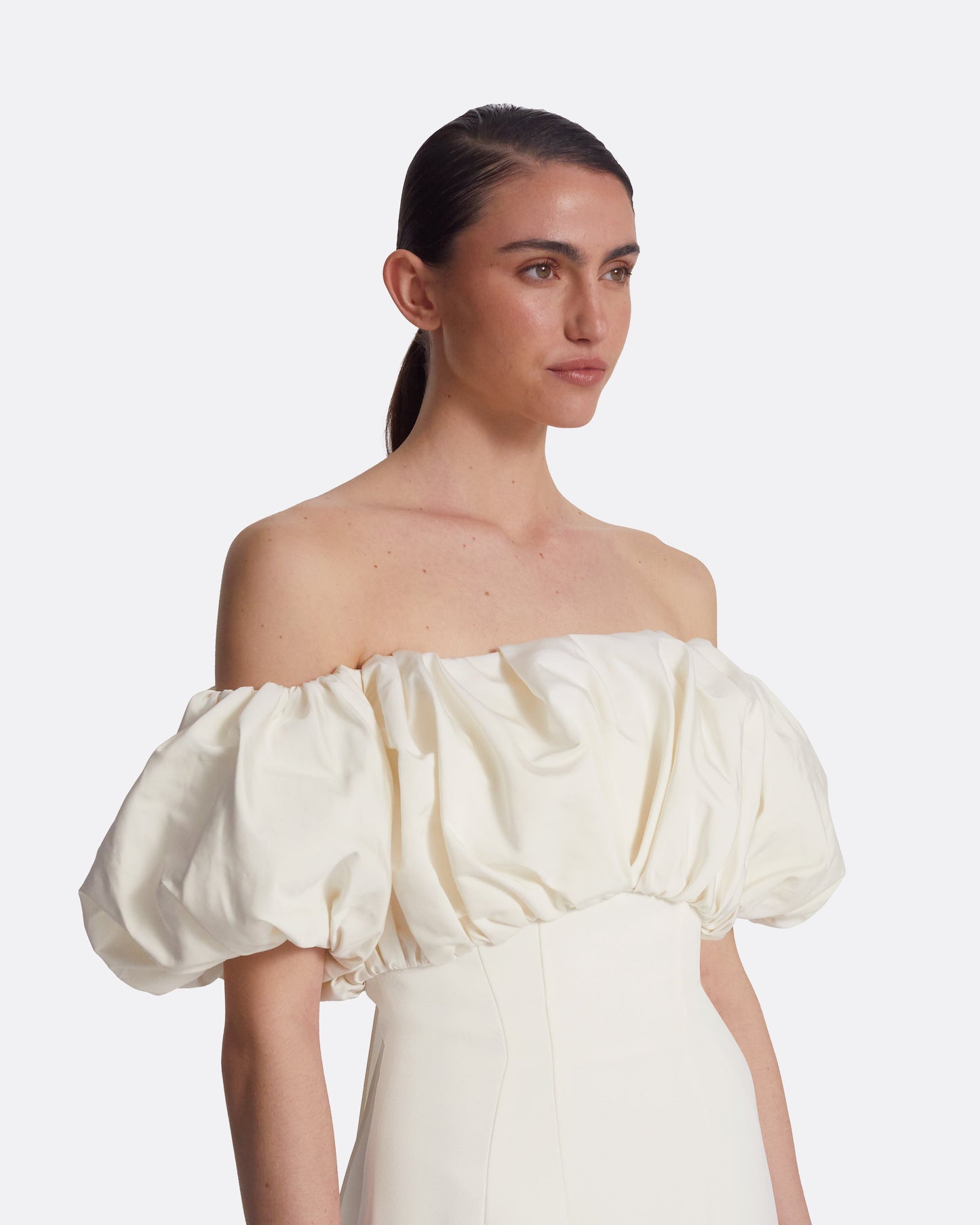 Milia Ivory Long Dress