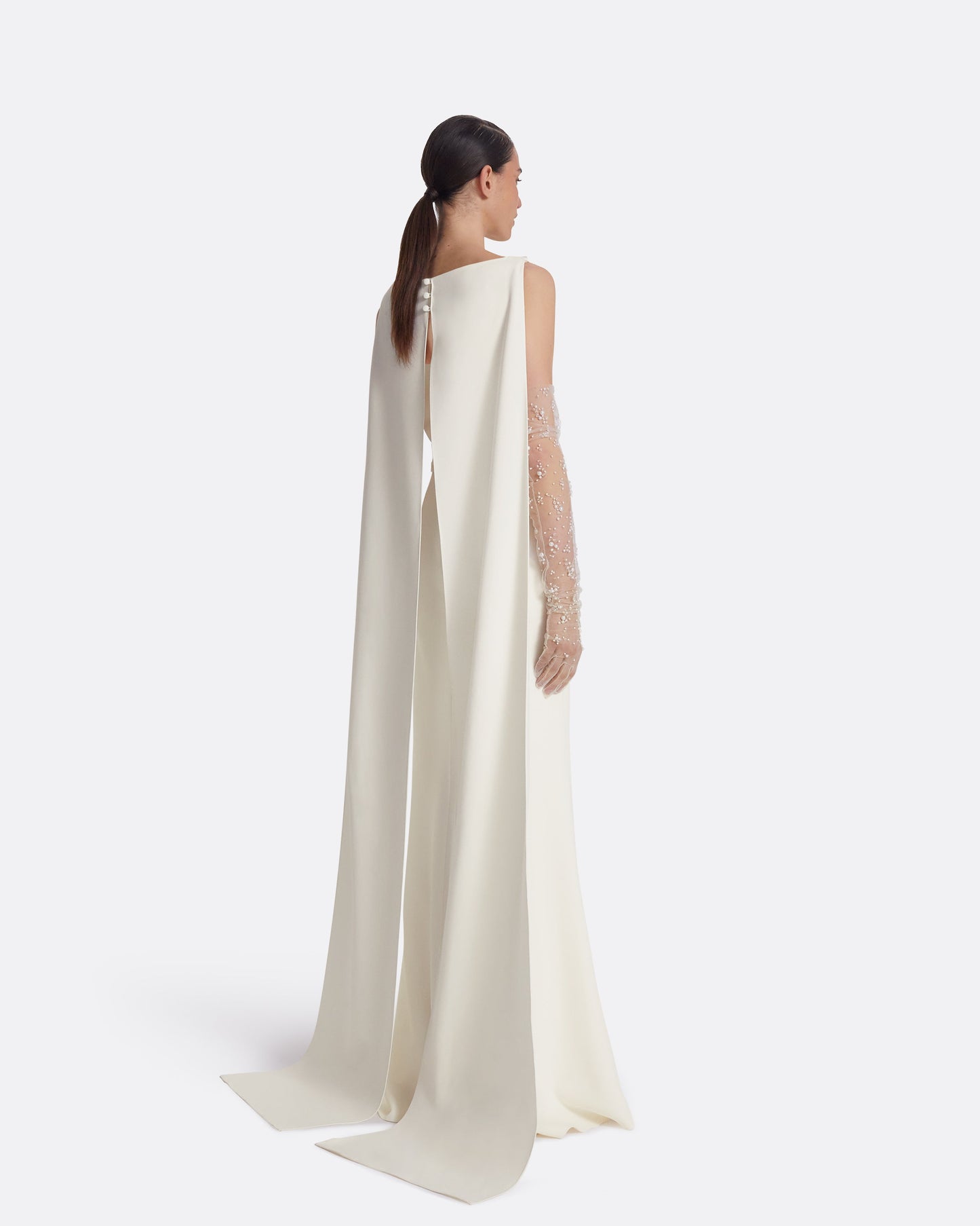 Ginevra Ivory Long Dress