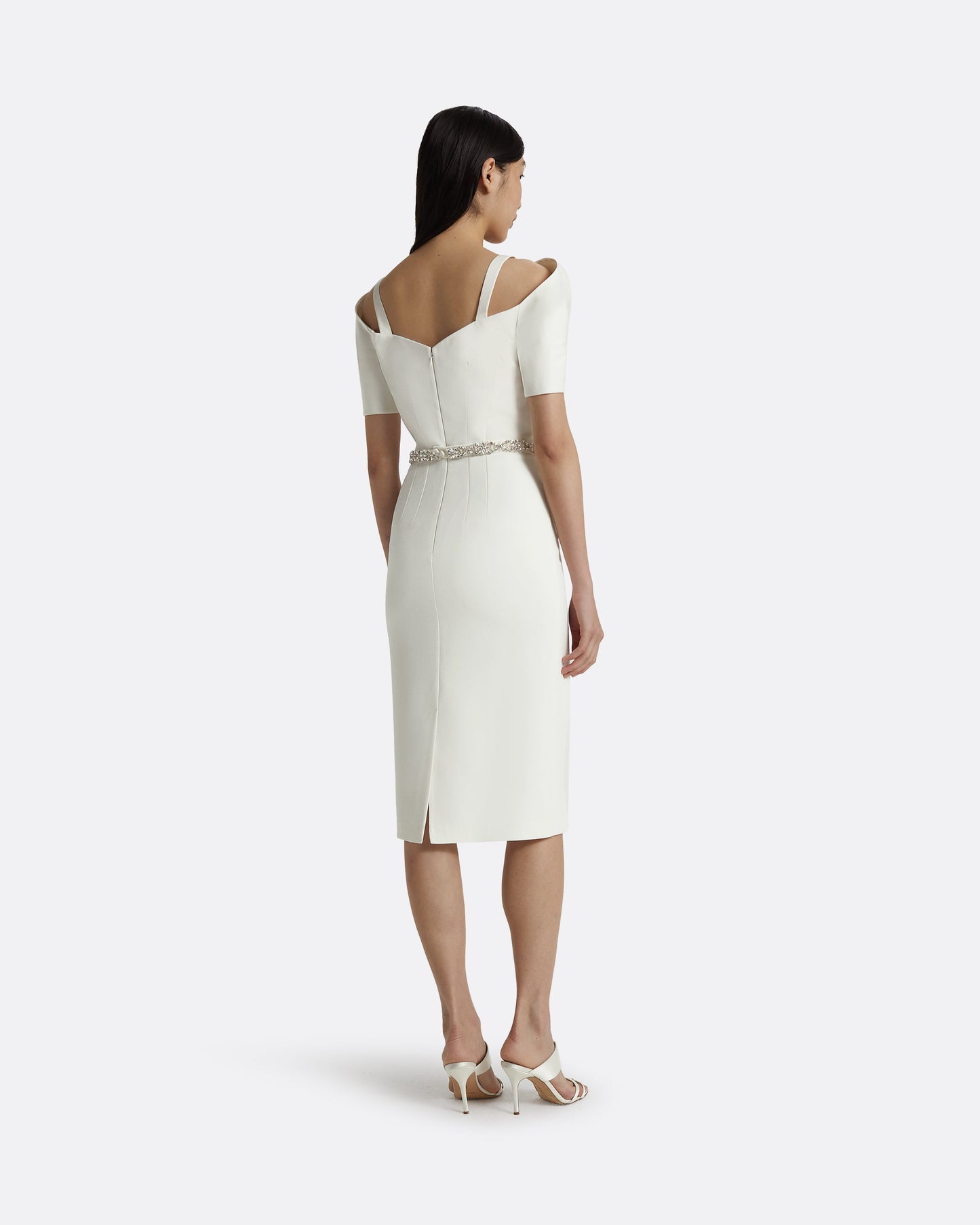 Kara Dresses In Ivory With Crystal