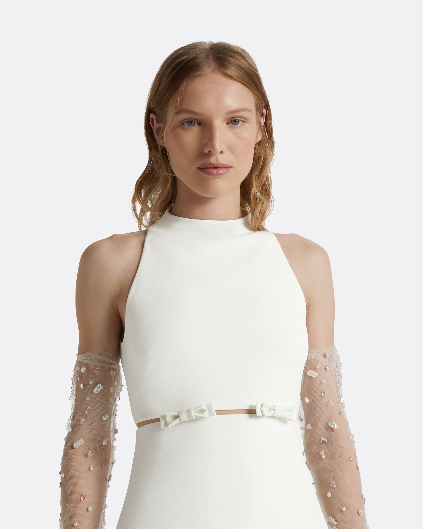 Jalie Ivory Mini Dress