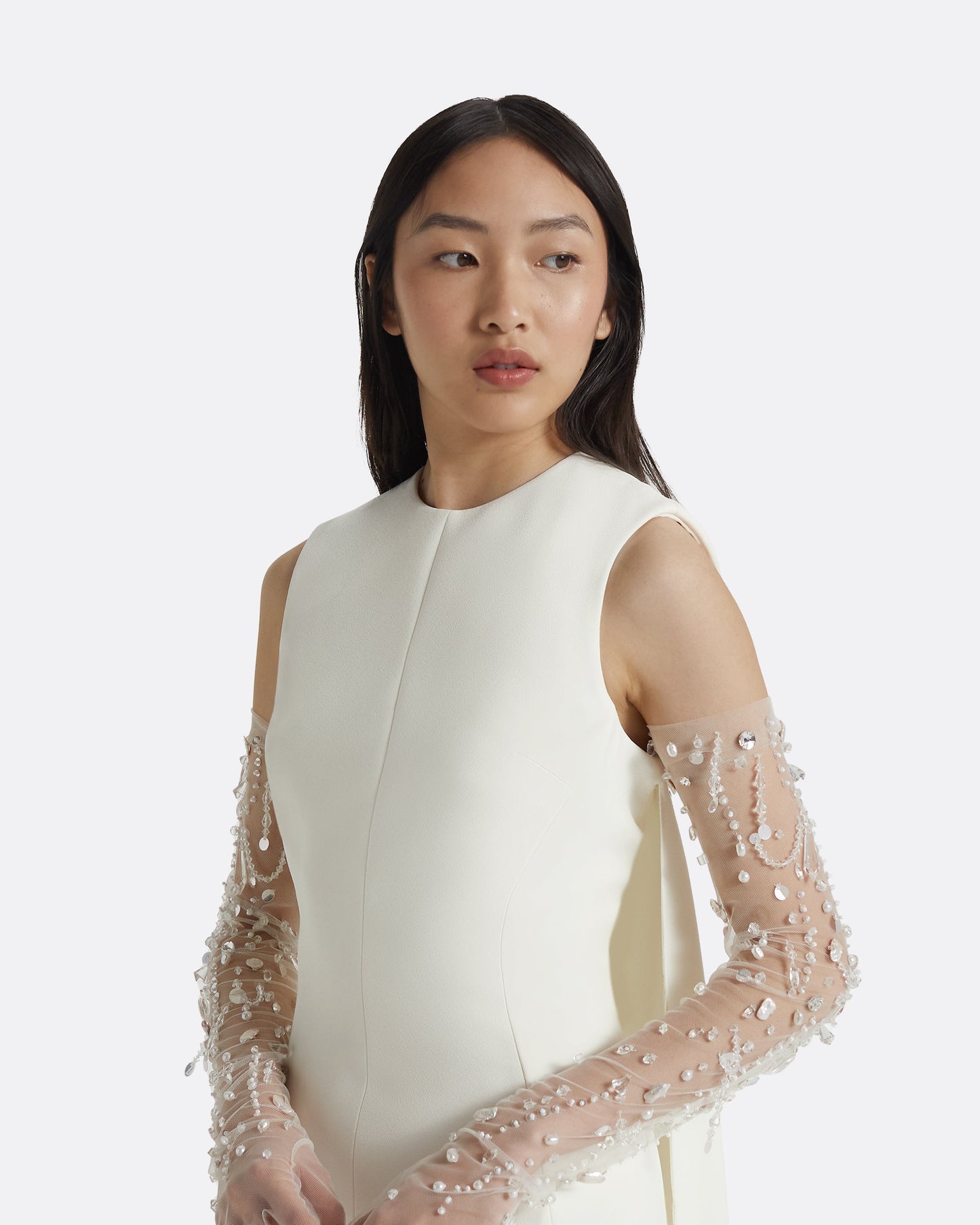 Linna Ivory Long Dress