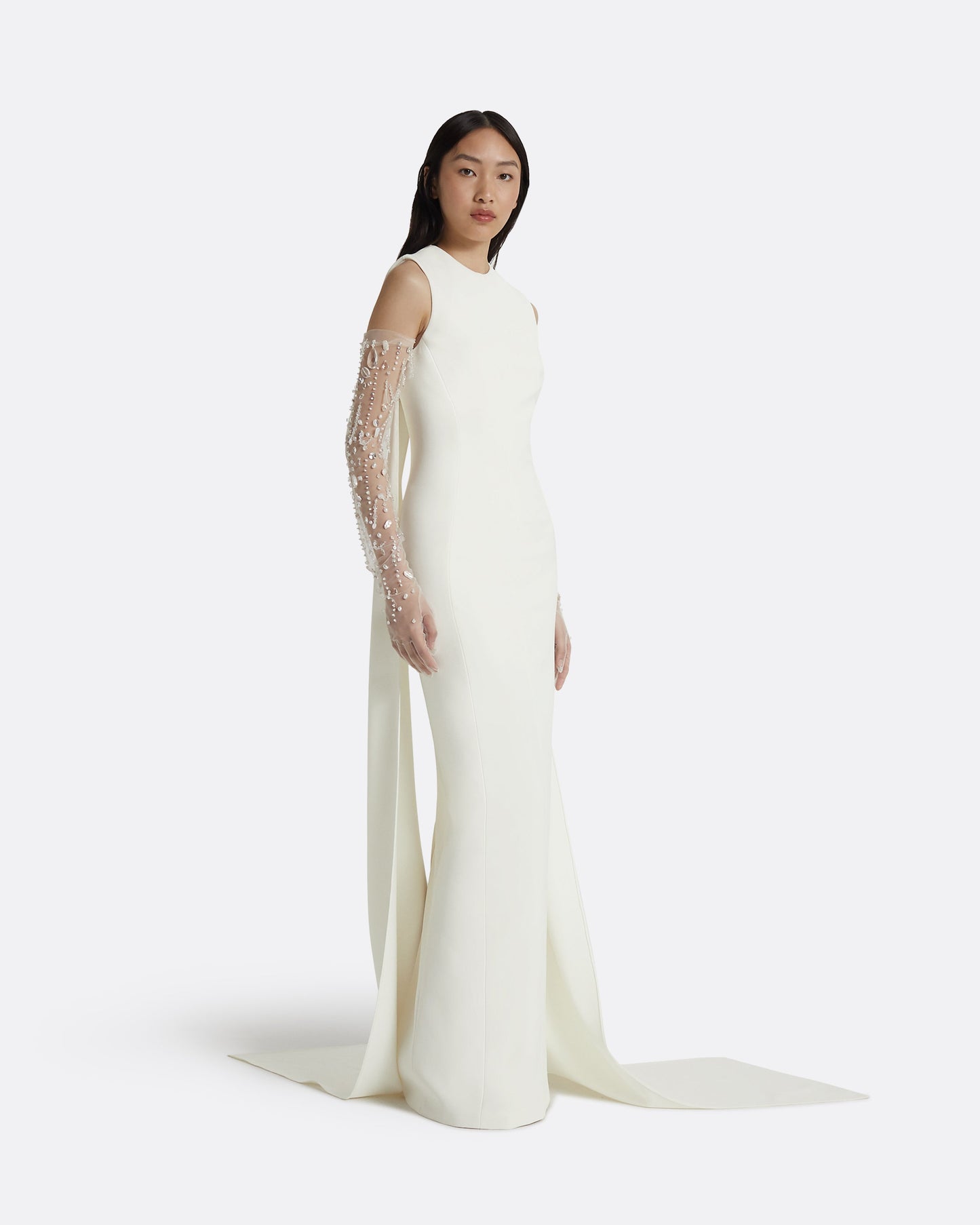 Linna Ivory Long Dress