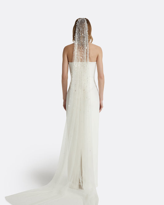 Edith Cecil Embroidered Veil