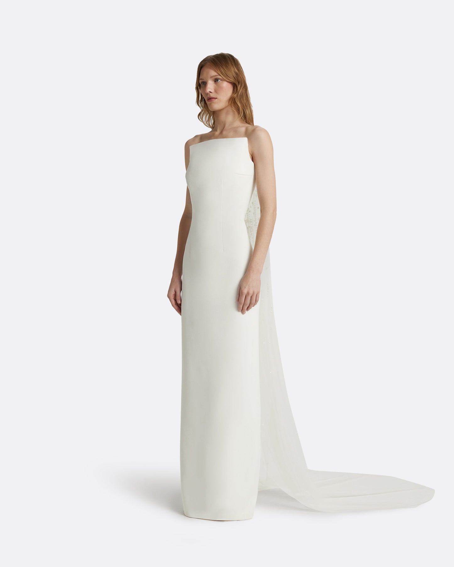 Zuhal Ivory Long Dress