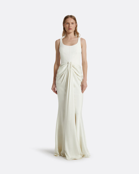 Marlena Long Dresses In Ivory