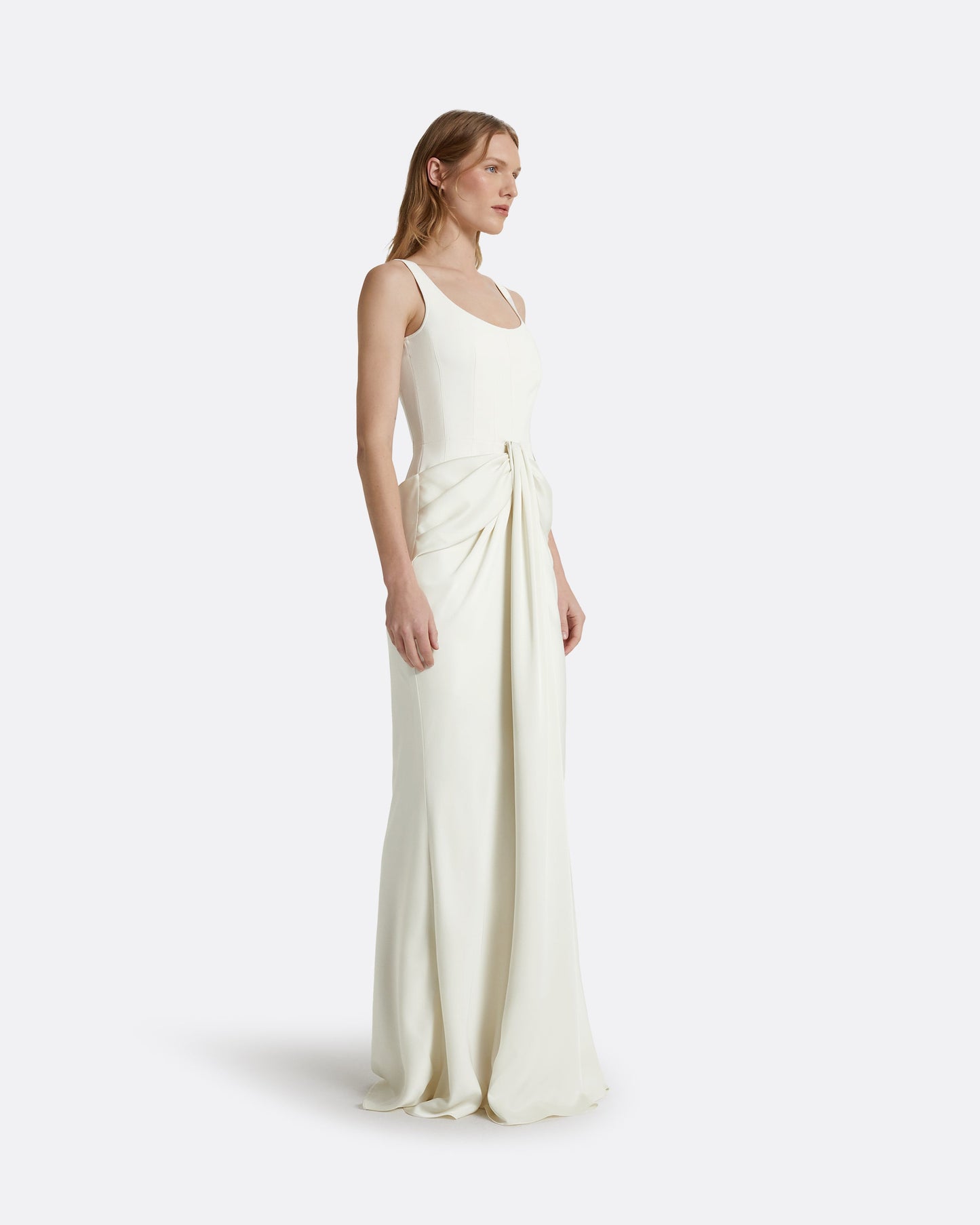Marlena Long Dresses In Ivory