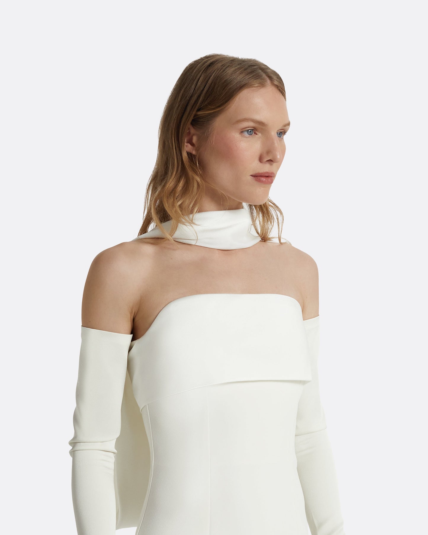 Roshana Long Dresses In Ivory