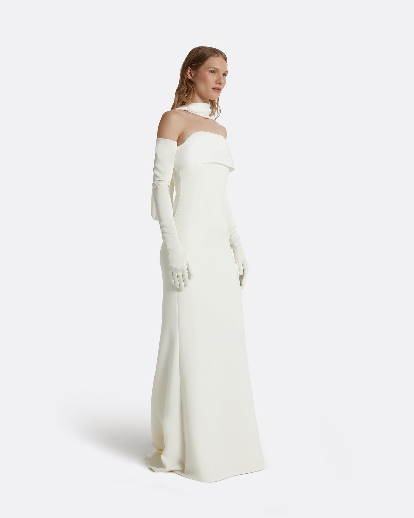 Roshana Long Dresses In Ivory
