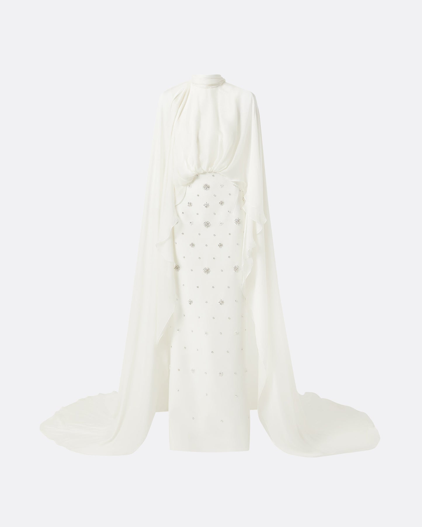 Yulena Ivory Long Dress